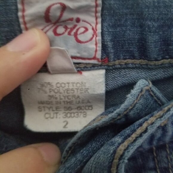 JOIE | jean shorts blue denim sz 2 - Picture 4 of 6